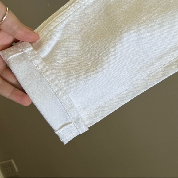 Anthropologie MiH Jeans Womens white Denim‎ Jeans Tomboy Jean Skinny Boyfriend - Picture 8 of 11
